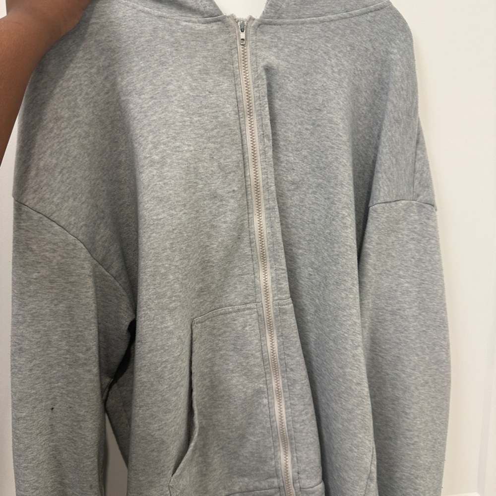 Shein Gray Zip-Up Jacket